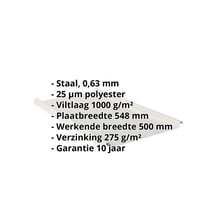 Felsplaat 33/500-LR | Dak | Anti-Drup 1000 g/m² | Staal 0,63 mm | 25 µm Polyester | 9006 - Zilver-Metallic #2