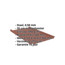 Felsplaat 33/500-LR | Dak | Anti-Drup 1000 g/m² | Staal 0,50 mm | 35 µm Mattpolyester | 75 - Terracotta #2