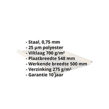 Felsplaat 33/500-LR | Dak | Anti-Drup 700 g/m² Staal 0,75 mm | 25 µm Polyester | 9002 - Grijswit Felsplaat 33/500-LR | Dak | Anti-Drup 700 g/m² | Staal 0,75 mm | 25 µm Polyester | 9002 - Grijswit #2