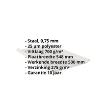 Felsplaat 33/500-LR | Dak | Anti-Drup 700 g/m² | Staal 0,75 mm | 25 µm Polyester | 9006 - Zilver-Metallic #2