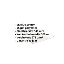 Felsplaat 33/500-LR | Dak | Staal 0,50 mm | 25 µm Polyester | 9010 - Zuiverwit #2