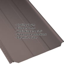 Felsplaat PD-510-S | Damwand Staal 0,50 mm | 25 µm Polyester | 8017 - Chocoladebruin Felsplaat PD-510-S | Damwand | Staal 0,50 mm | 25 µm Polyester | 8017 - Chocoladebruin #2
