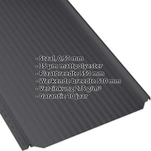 Felsplaat PD-510-S | Mikro Staal 0,50 mm | 35 µm mattpolyester | 9005 - Gitzwart Felsplaat PD-510-S | Mikro | Staal 0,50 mm | 35 µm mattpolyester | 9005 - Gitzwart #2