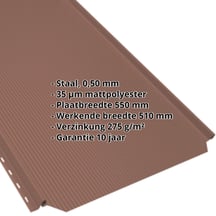Felsplaat PD-510-S | Nano Staal 0,50 mm | 35 µm mattpolyester | 750 - Tegelrood Felsplaat PD-510-S | Nano | Staal 0,50 mm | 35 µm mattpolyester | 750 - Tegelrood #2