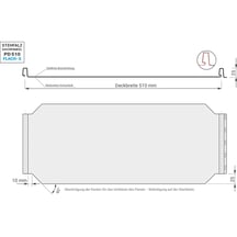 Felsplaat PD-510-S | Vlak | Anti-Drup 700 g/m² | Staal 0,50 mm | 50 µm PURMAT® | 9005 - Gitzwart #13