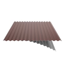 Golfplaat 18/1064 | Dak | Anti-Drup 700 g/m² Staal 0,75 mm | 25 µm Polyester | 8012 - Roodbruin Golfplaat 18/1064 | Dak | Anti-Drup 700 g/m² | Staal 0,75 mm | 25 µm Polyester | 8012 - Roodbruin #6