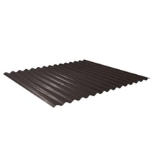 Golfplaat 18/1064 | Dak | Anti-Drup 700 g/m² | Staal 0,50 mm | 35 µm Mattpolyester | 32 - Donkerbruin #1