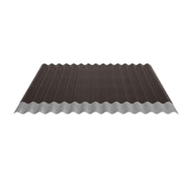 Golfplaat 18/1064 | Dak | Anti-Drup 700 g/m² | Staal 0,50 mm | 35 µm Mattpolyester | 32 - Donkerbruin #5