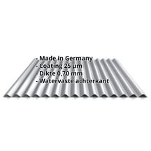 Golfplaat 18/1064 | Gevel | Aluminium 0,70 mm | 25 µm Polyester | 9006 - Zilver-Metallic #2