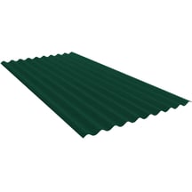 Golfplaat PF25W | Gevel | Staal 0,75 mm | 25 µm Polyester | 6005 - Mosgroen #1