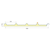 Sandwich Paneel ECO 1000-30 | Dak | Kern 30 mm | 25 µm Polyester | 8019 - Grijsbruin | 2600 mm #5
