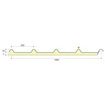 Sandwich Paneel ECO 1000-30 | Dak | Kern 30 mm | 25 µm Polyester | 8019 - Grijsbruin | 5600 mm #5