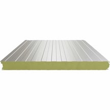 Sandwich Paneel Wall 1100 80 | Gevel | Kern 80 mm | 25 µm Polyester | 9002 - Grijswit | 3000 mm #1