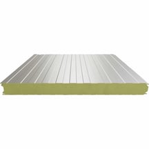 Sandwich Paneel Wall 1100 80 | Gevel | Kern 8 cm | 25 µm Polyester | 9002 - Grijswit | 5,50 m #1