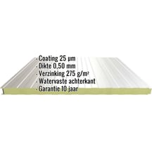 Sandwich Paneel Wall 1150 40 | Gevel | Kern 4 cm | 25 µm Polyester | 9002 - Grijswit | 3,00 m #2