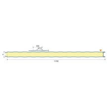 Sandwich Paneel Wall 1150 40 | Gevel | Kern 40 mm | 25 µm Polyester | 9002 - Grijswit | 3000 mm #5