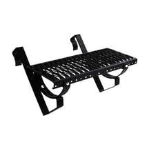 Looprooster | Set | Voor damwandplaten | Breedte 40 cm | 9005 - Gitzwart #1