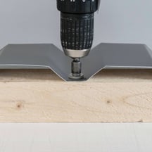 RVS schroeven | Voor montage dal op houten constructie | 6,0 x 40 mm E12 | Antracietgrijs #6
