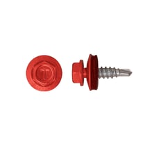 RVS schroeven | Voor overlappingen en zetwerk | 4,8 x 20 mm D14 | Koraalrood #1