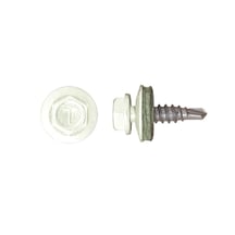 RVS schroeven | Voor overlappingen en zetwerk | 4,8 x 20 mm D14 | Grijswit #1