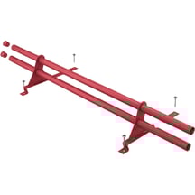 Sneeuwvangbuis | Voor dakpanplaten Szafir | Lengte 2,00 m | 3004 - Robijnrood #1