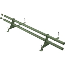Sneeuwvangbuis | Voor dakpanplaten Szafir | Lengte 2,00 m | 6020 - Chroomoxydegroen #1