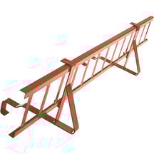Sneeuwvangrooster | Voor damwandplaten | Lengte 1,20 m | 8004 - Koperbruin #1