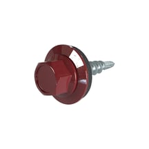 Verzinkte schroeven | Voor montage dal op stalen constructie | 4,8 x 19 mm E14 | Oxide rood #1