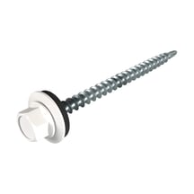 Verzinkte schroeven | Voor montage profieltop op houten constructie 4,8 x 60 mm E14 | Zuiverwit Verzinkte schroeven | Voor montage profieltop op houten constructie | 4,8 x 60 mm E14 | Zuiverwit #1