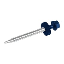 Verzinkte schroeven | Voor montage profieltop op houten constructie | 4,8 x 100 mm D14 | Gentiaanblauw #1