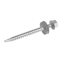 Verzinkte schroeven | Voor montage profieltop op houten constructie | 4,8 x 100 mm D14 | Zilver-Metallic #1