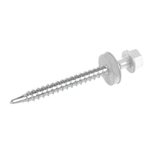 Verzinkte schroeven | Voor montage profieltop op houten constructie | 4,8 x 60 mm D14 | Lichtgrijs #1