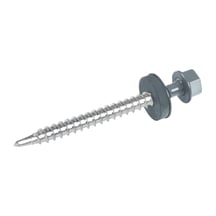 Verzinkte schroeven | Voor montage profieltop op houten constructie | 4,8 x 80 mm D14 | Pelsgrijs #1