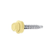 Verzinkte schroeven | Voor overlappingen en zetwerk | 4,8 x 20 mm D14 | Licht ivoorkleurig #1