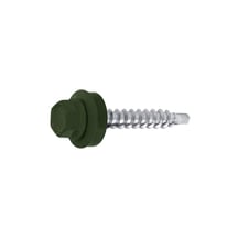 Verzinkte schroeven | Voor overlappingen en zetwerk | 4,8 x 20 mm D14 | Mosgroen #1