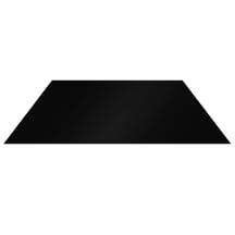 Vlakke plaat | Staal 0,50 mm | 35 µm Mattpolyester | 33 - Zwart #1