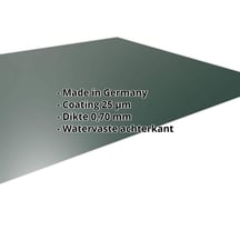 Vlakke plaat | Aluminium 0,70 mm | 25 µm Polyester | 6005 - Mosgroen #2