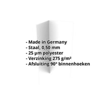 Binnenhoek | 100 x 100 x 2000 mm | Staal 0,50 mm | 25 µm Polyester | 7035 - Lichtgrijs #2