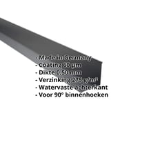 Binnenhoek | 115 x 115 x 2000 mm | Staal 0,50 mm | 60 µm Puramid | 7016 - Antracietgrijs #2