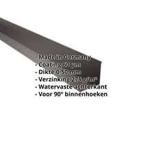 Binnenhoek | 115 x 115 x 2000 mm | Staal 0,50 mm | 60 µm Puramid | 6017 - Chocoladebruin #2