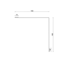 Binnenhoek | 150 x 150 x 2000 mm | Staal 0,50 mm | 50 µm PURLAK® | 8012 - Roodbruin #3