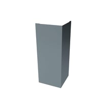 Buitenhoek | 100 x 100 x 2000 mm | Staal 0,50 mm | 25 µm Polyester | 7000 - Pelsgrijs #1