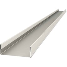U-profiel | 30 x 83 x 30 x 2100 mm | Staal 0,50 mm | 25 µm Polyester | 9002 - Grijswit #1