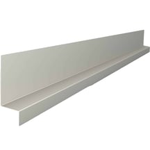 Dorpel | 130 x 40 x 30 x 2100 mm | 100° | Staal 0,50 mm | 25 µm Polyester | 9002 - Grijswit #1