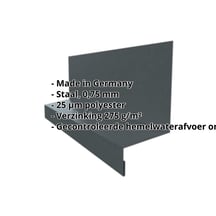 Dorpel | Typ 1 | 40 x 24 x 25 x 2000 mm | Staal 0,75 mm | 25 µm Polyester | 7016 - Antracietgrijs #2