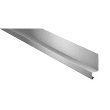 Dorpel | 50 x 25 x 20 mm | 100° | Staal 0,50 mm | 25 µm Polyester | 9006 - Zilver-Metallic #1