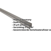 Dorpel | 50 x 25 x 20 mm | 100° | Staal 0,50 mm | 25 µm Polyester | 9007 - Grijs aluminiumkleurig #2