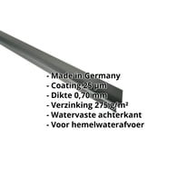 Dorpel | 50 x 25 x 20 mm | 100° | Aluminium 0,70 mm | 25 µm Polyester | 6005 - Mosgroen #2