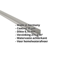 Dorpel | 50 x 25 x 20 mm | 100° | Aluminium 0,70 mm | 25 µm Polyester | 9006 - Zilver-Metallic #2