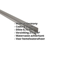 Dorpel | 50 x 25 x 20 mm | 100° | Aluminium 0,70 mm | 25 µm Polyester | 9007 - Grijs aluminiumkleurig #2